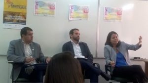 Mesa “Autonomia e Controle Social - Desafios para a democratização do Sistema de Justiça”, com Elida Lauris e Roger Raupp Rios. |Foto: Julio Alt