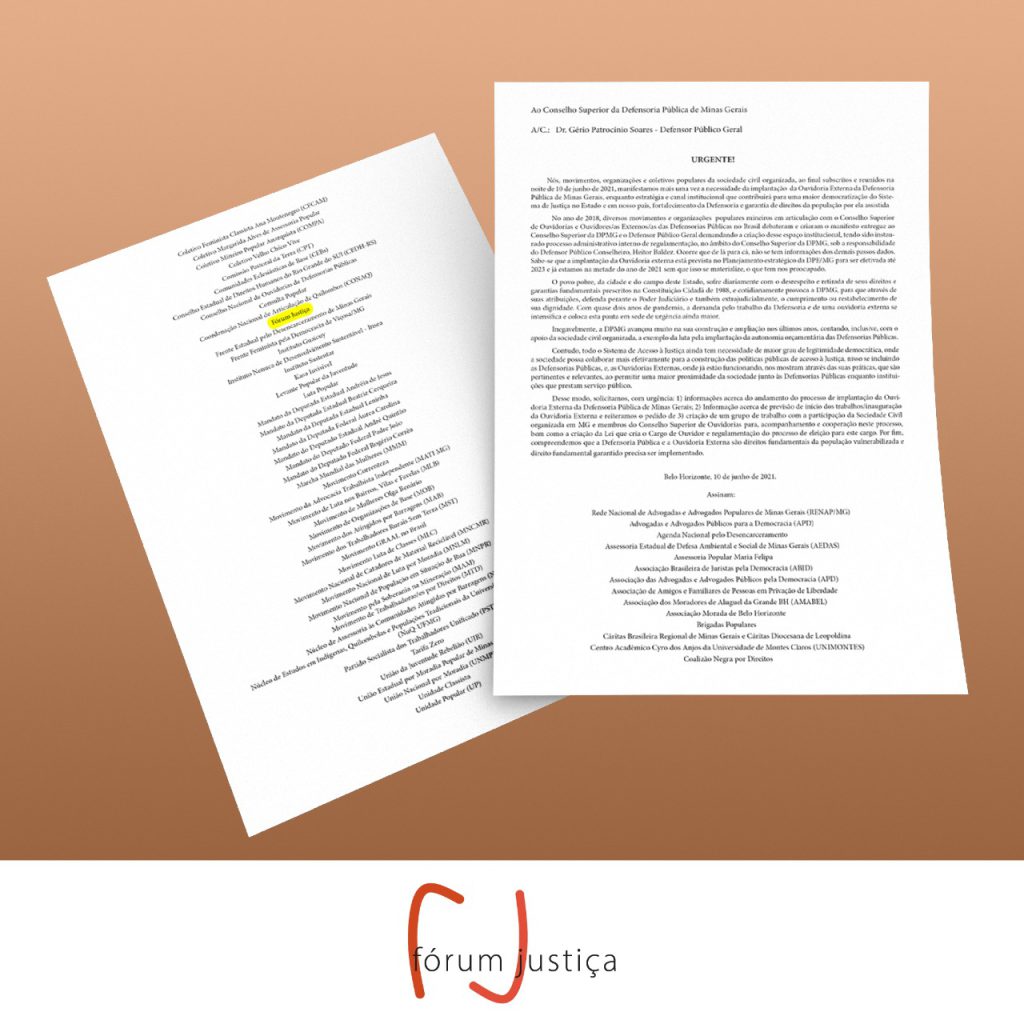 Manifesto pela criação de Ouvidoria Externa de DPMG